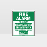 Custom Design Sign,Fire Alarm Sign (Square)